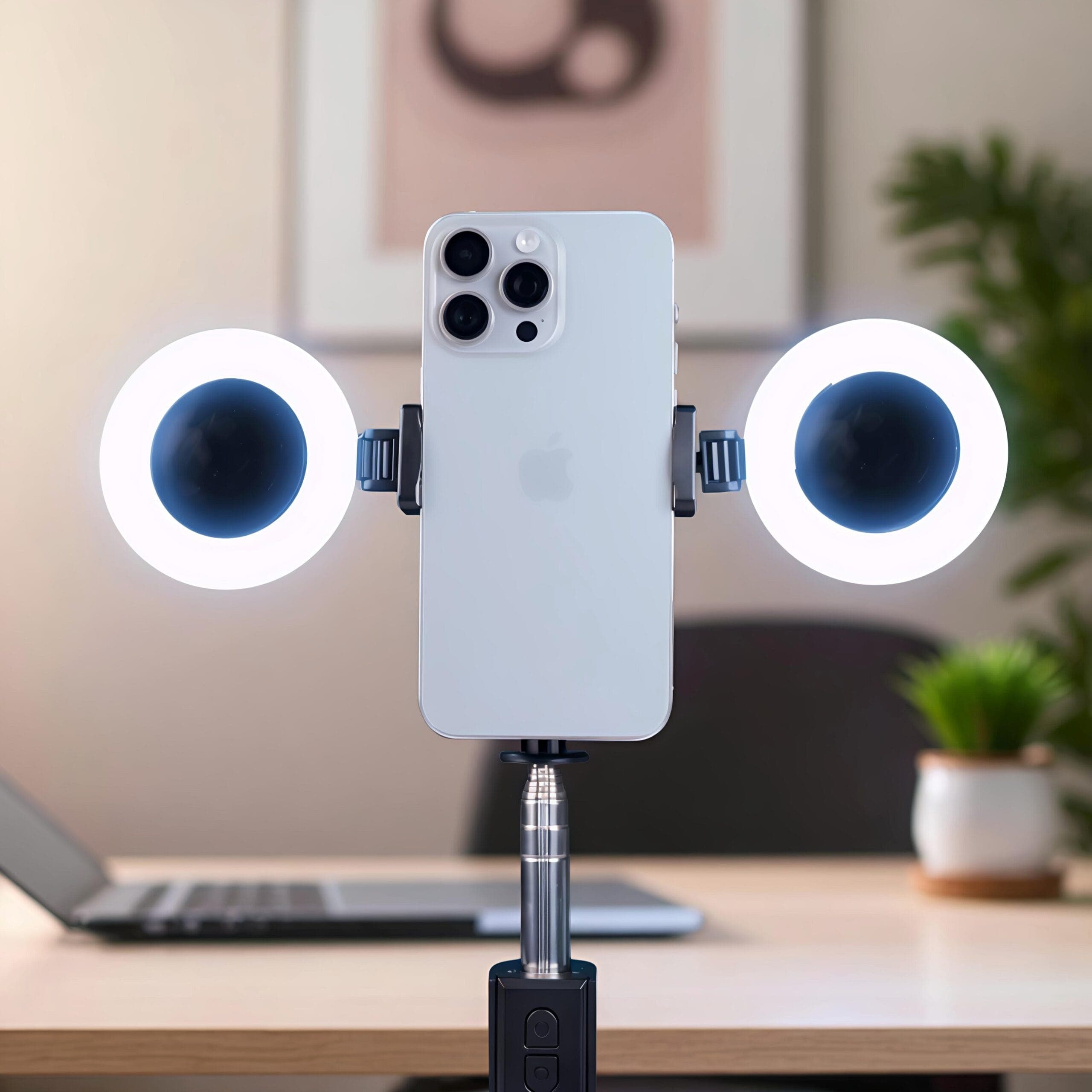 Plokama K9 Pro Double LED Selfie Stick Tripod
