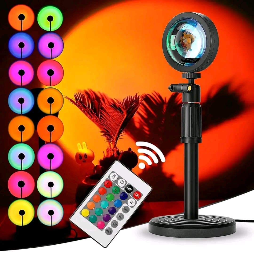 16 Colors Sunset Projection Lamp 2
