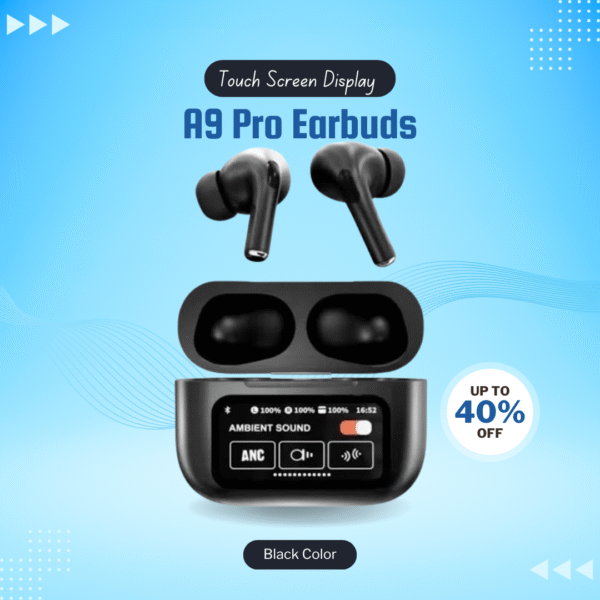 A9 Pro Earbuds (Black)