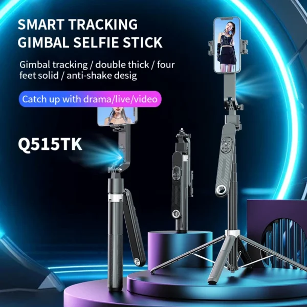 Q515TK Face Tracking Selfie Stick Tripod
